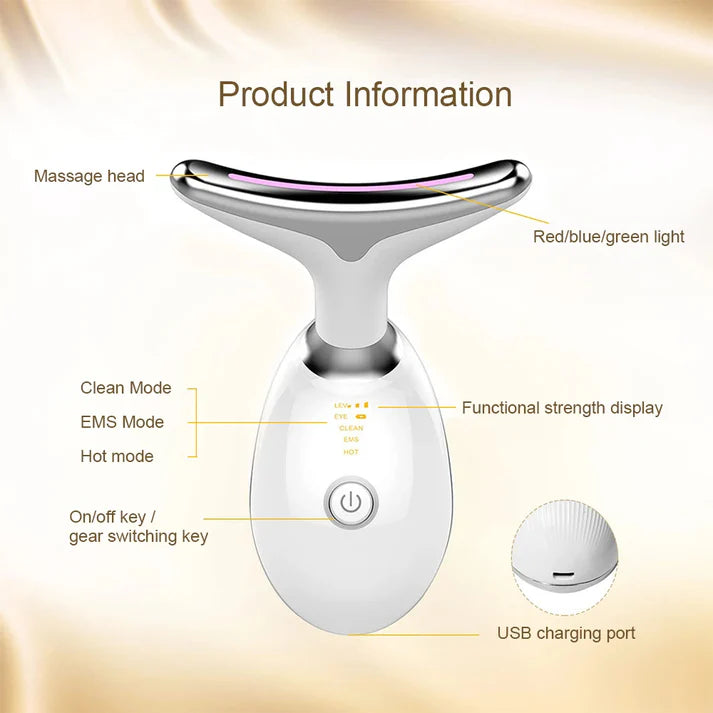 Facial Micro-current Neck Face Lifting Massager